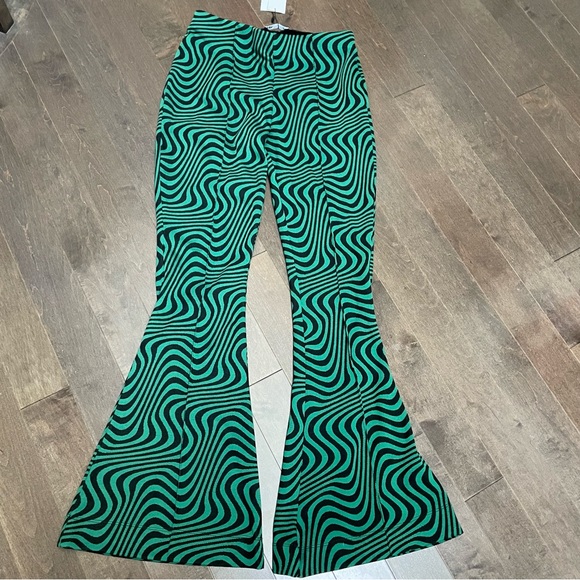 Zara Groovy Stripes Flare Pants - NWT - Picture 13 of 13